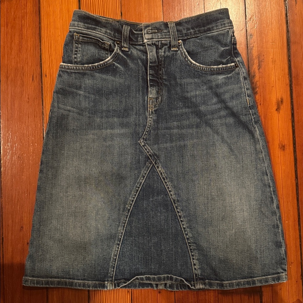 Nili Lotan Denim Pencil Skirt